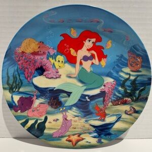 Vintage 1993 Numbered Porcelain Collectors PLATE THE LITTLE MERMAID WALT DISNEY